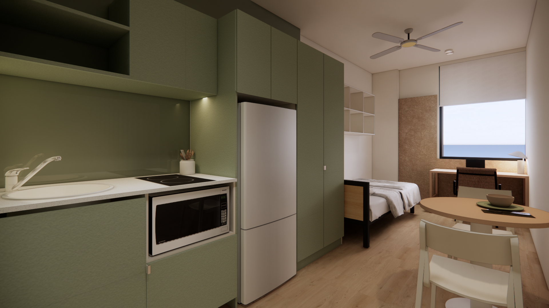 Single bed studio at Eski Camperdown